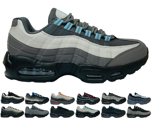 Grey Grid Air Cushion Trainer streetwear sneaker