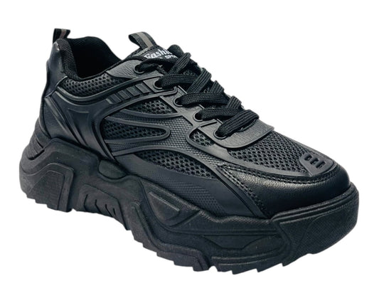 Black Mesh Terrain Trainer streetwear sneaker